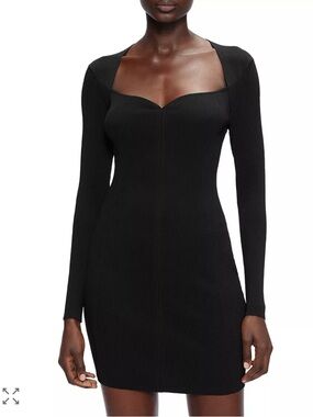 Ted Baker London 4 Ribbed Bodycon Dress Quiet Luxury Minamalist Dark Academia
